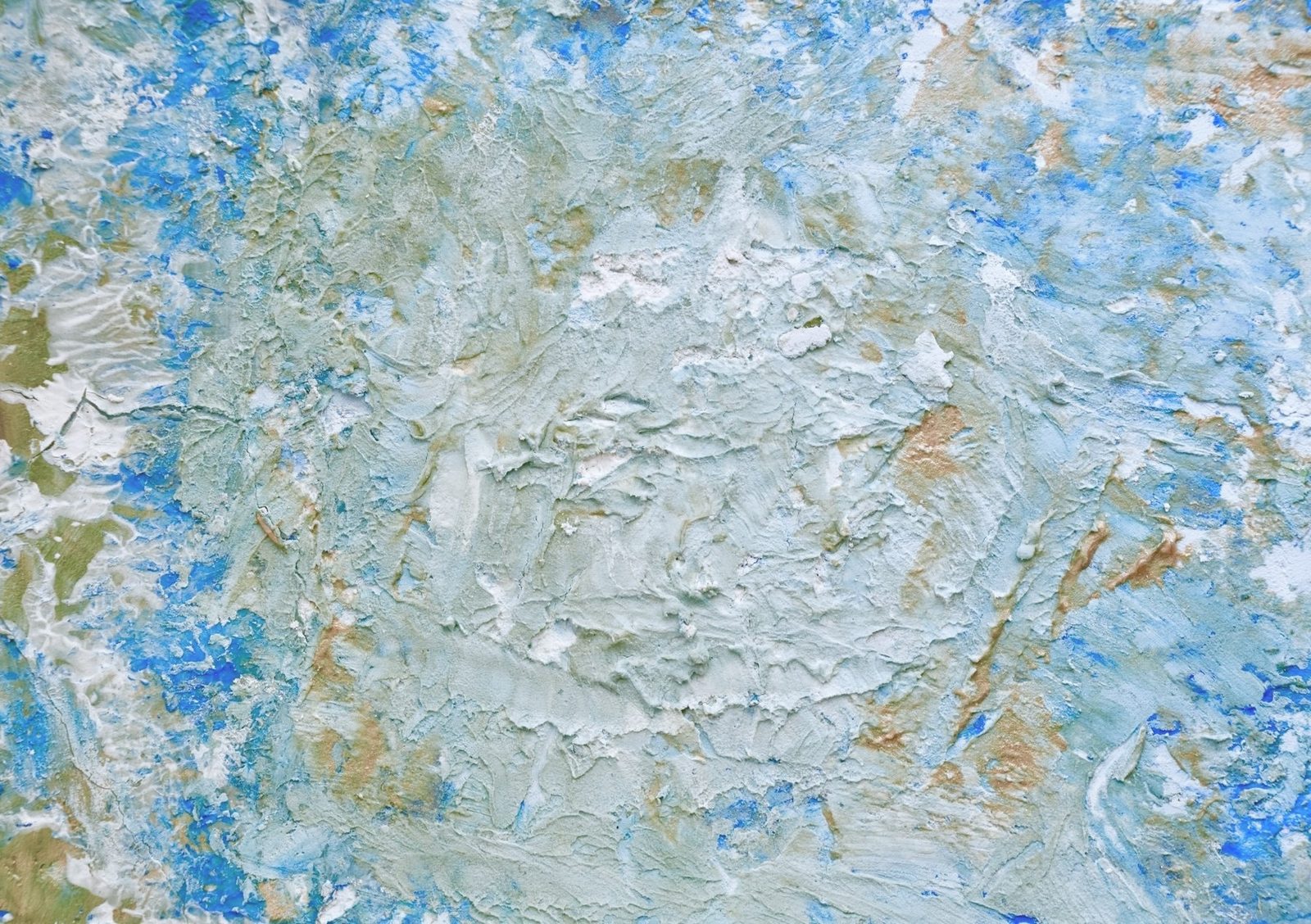 Blue abstract textured painting